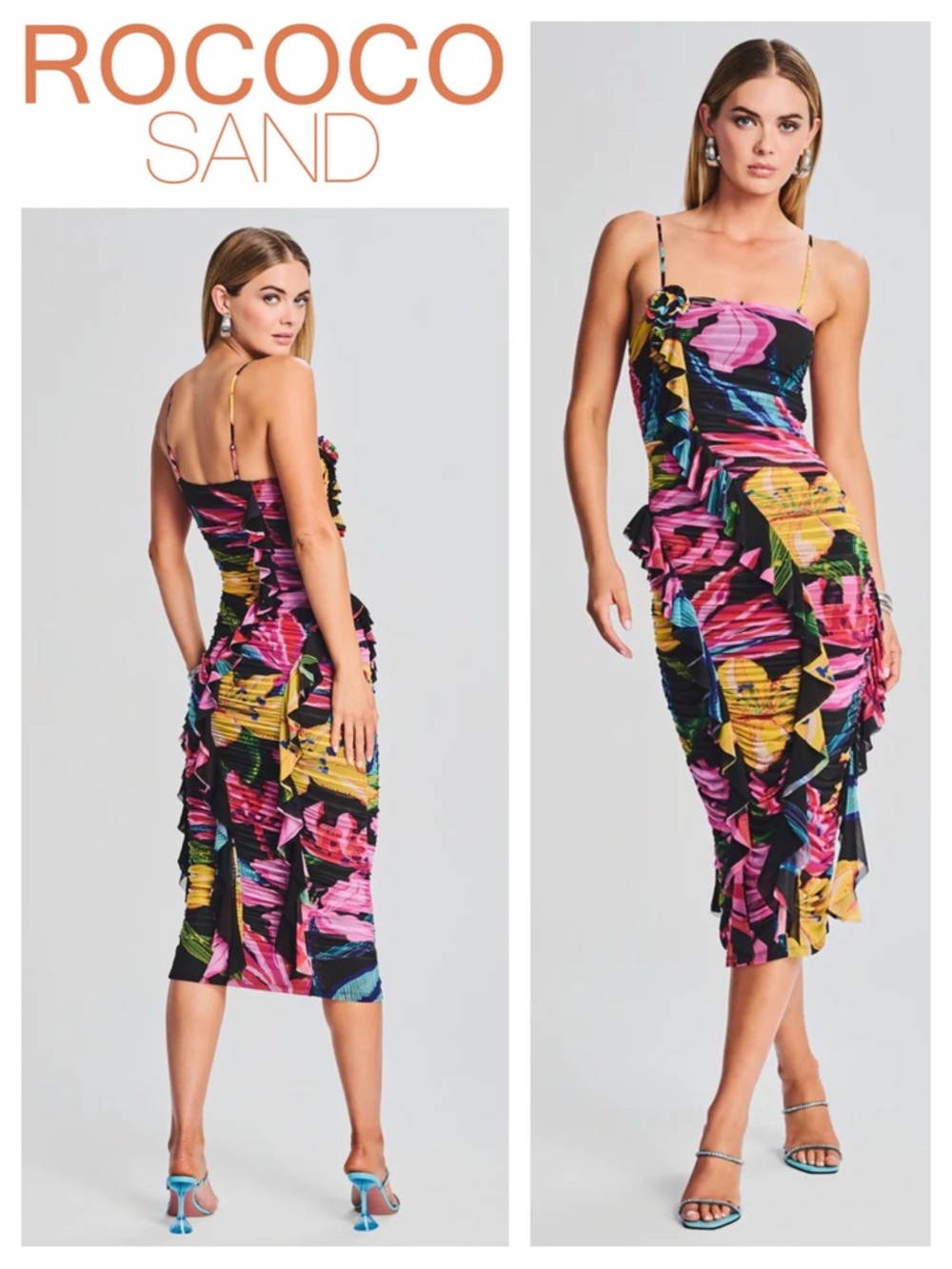 ROCOCO SAND Chris Midi Dress